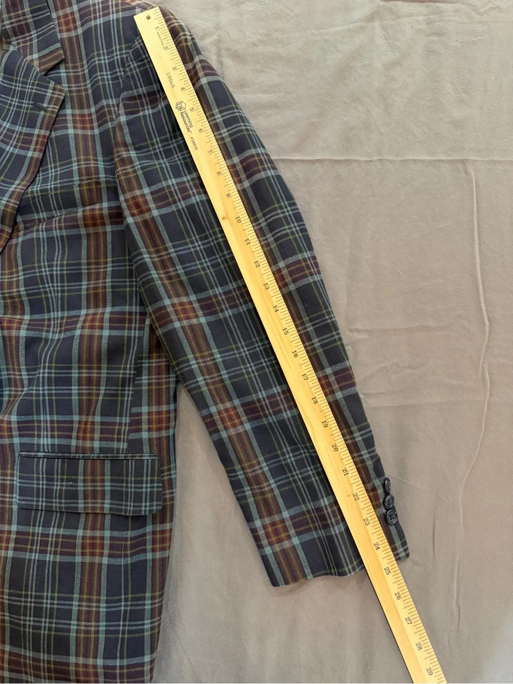 Brooks Brothers Brown & Blue Plaid Sport Coat